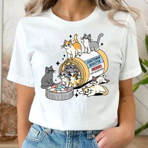 Retro Antidepressant Cat Mom Tee shirt, Cat Mom Shirt, Funny Cats Shirt